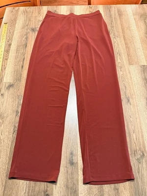 Susan Graver Pants, Women's Size Small, Brown, Pull On, Straight 40" Length - Image 1 of 4