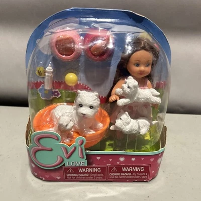 Evi Love Animal Friends 5" Muñeca con Perros de Simba Toys ¡Nueva! Foto 1 de 4