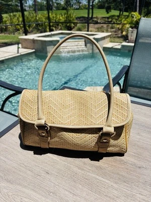 Bolso Giani Bernini - Tejido - Bronceado - Esenciales de Verano - Usado en Excelente Condición Foto 1 de 4