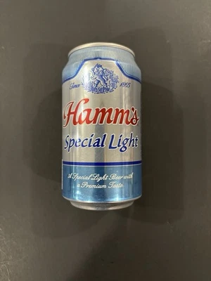 Lata de cerveza ligera especial Hamms. Parte inferior abierta. 12 oz. Envío combinado.  Foto 1 de 4