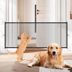 Treppenschutzgitter Hund, 110 * 72CM Türschutzgitter Ohne Bohren mit 6 Klebehake - Bild 1 von 7