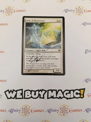 MTG | Wall of Reverence | Conflux | Signed | Light Played | ENG - Image 1 of 2