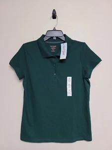 NWT CAT & JACK Girl's Uniform T-Shirt Short Sleeve Cotton Blend Green.Size XXL - Picture 1 of 19