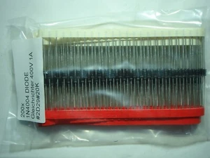 200x  1N4004  DIODE Gleichrichter  400V 1A #2D29#11k - Picture 1 of 7