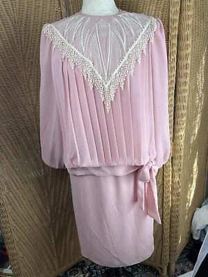 Blusa y falda vintage rosa plisada Darcy Cottage  Foto 1 de 4