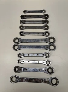 11 Mac Tools USA Ratcheting Double Box Wrench Set SAE Metric 11-21MM 3/8-7/8 8B5 - Picture 1 of 18