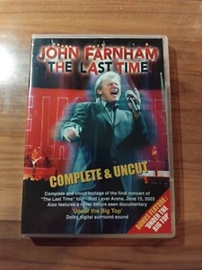 John Farnham The Last Time Complete & Uncut DVD LN - Picture 1 of 2
