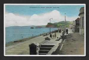 POSTCARD GREETINGS NEWCOLOUR T 0226 ETW Dennis TEIGNMOUTH DEVON 1950s - Picture 1 of 2