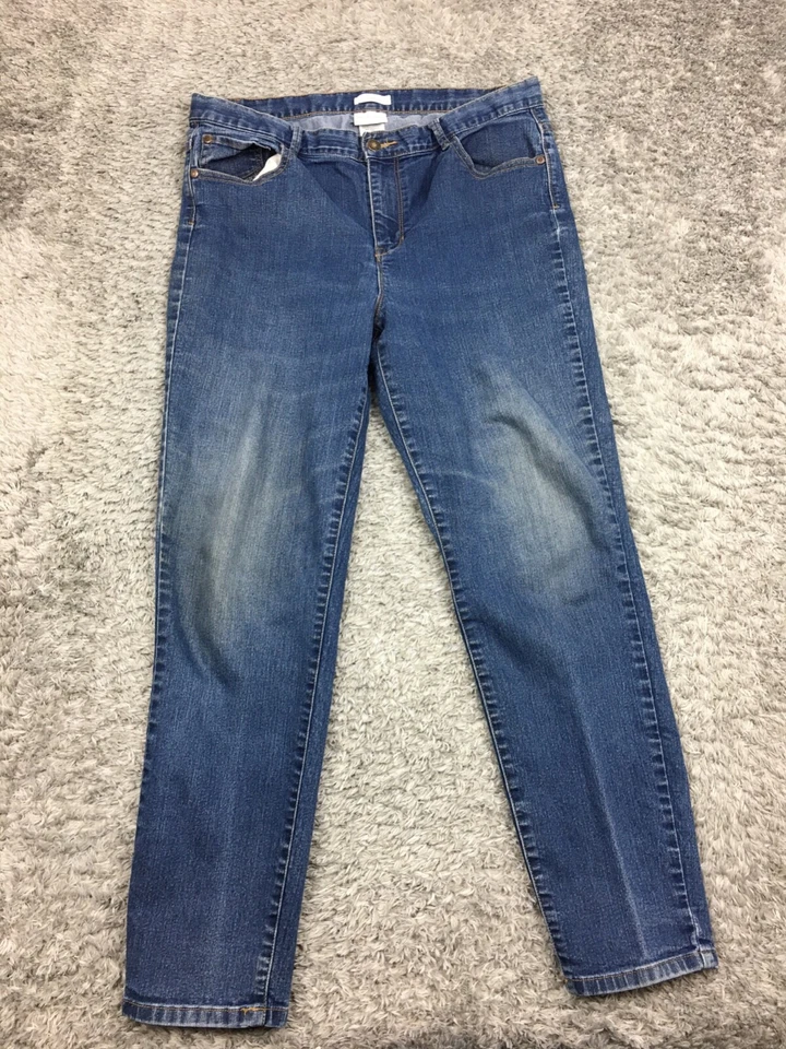 Pantalones de mezclilla Jaclyn Smith Jegging para mujer talla 14 azul lavado oscuro Foto 1 de 4