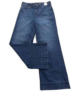 J. Crew Women Jeans Size 32T Wide Leg Trouser High Rise Retro Grunge Preppy - Image 1 of 4