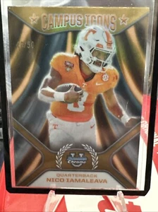 2024 Bowman University Chrome - Campus Icons Gold Refractor #CI-20 Nico... - Picture 1 of 4