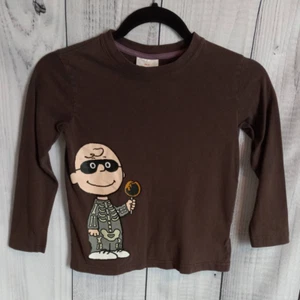 Hanna Andersson | Charlie Brown Peanuts Halloween Costume Graphic LS Top 5T - Picture 1 of 7