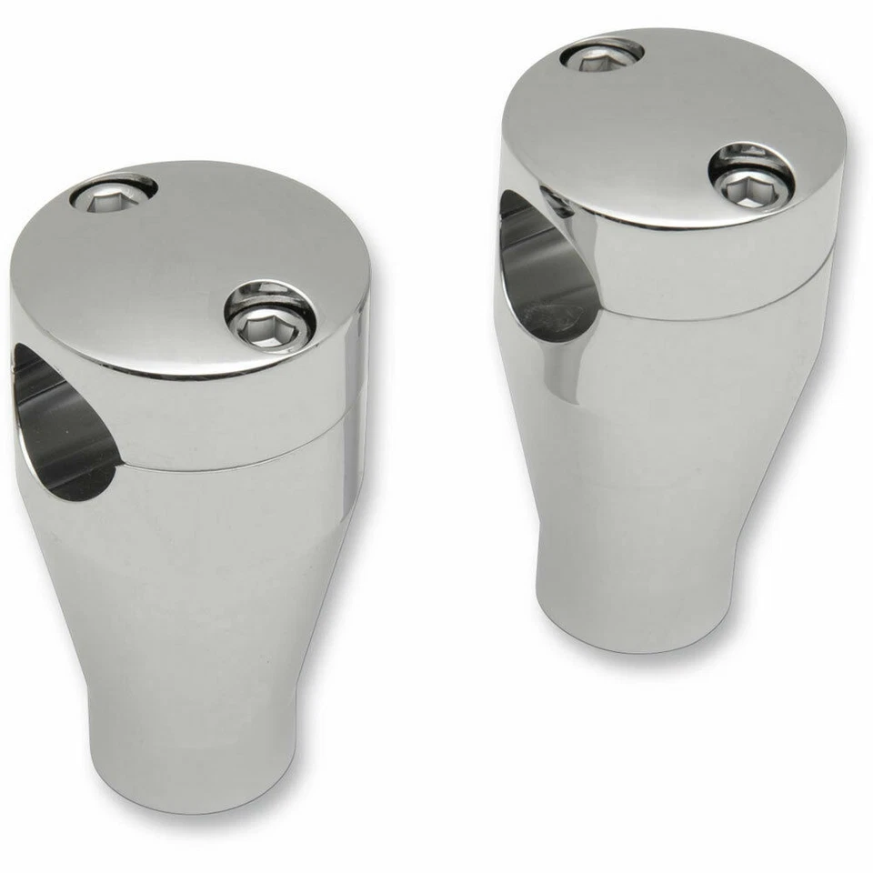 Drag Specialties 3" Chrome Socket-Head Handlebar Riser Kit 1" Bars on Harleys - Image 1 of 1