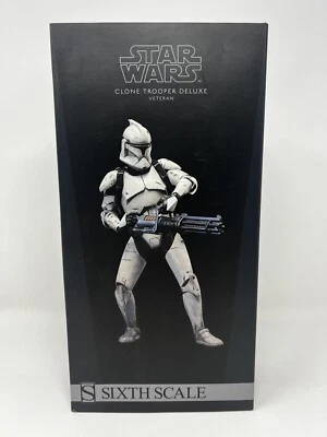 Star Wars Sideshow Sixth Scale CLONE TROOPER DELUXE VETERAN 1/6 Scale NIB 100206 - Image 1 of 4