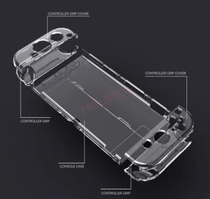 HOT AU For Switch OLED 2021 Case Clear Slim Hard Shockproof Cover - Picture 1 of 7