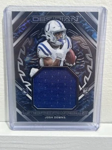 JOSH DOWNS 2023 OBSIDIAN UNBREAKABLE ROOKIE PATCH RC /199 - Picture 1 of 3