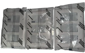 3 Pack - P&S White Trademaster 3-Gang Unbreakable Nylon Wallplate Cover TP263-W - Picture 1 of 4