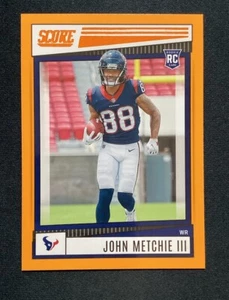 2022 Score John Metchie III Rookie RC Orange #387 Houston Texans - Picture 1 of 2