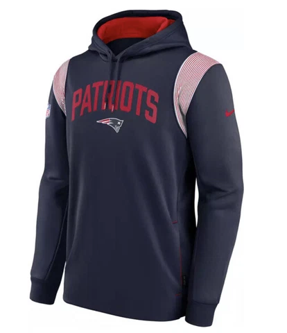 Nike Men’s New England Patriots Sideline Therma Fit Hoodie Sweatshirt Large L Cover