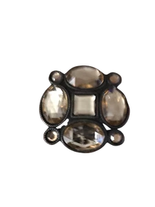 Vtg Fantasy Brown Citrines (imitation) Large Brooch - Picture 1 of 1