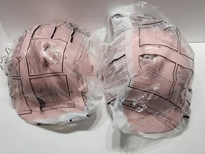 (2) MSA 495862 V-Gard Pink Hard Hat Cap With FasTrac Ratchet Suspension Size Med - Picture 1 of 7