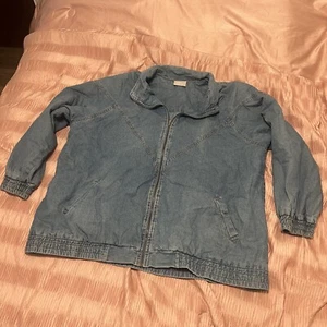 Blair Quilted Lined Denim Jean Jacket Women’s Embroidered Floral - Picture 1 of 8