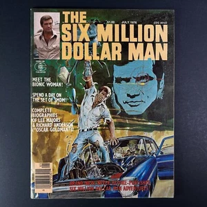 The Six Million Dollar Man Magazine – July 1976 – Vintage TV Sci-Fi VG - Picture 1 of 10