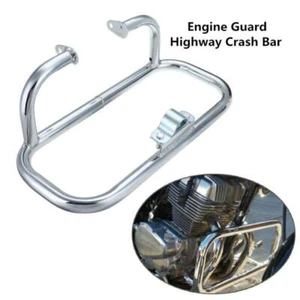 Motorcycle Bikes Engine Guard Mounted Highway Crash Bar Metal Protect Rack Steel - Picture 1 of 12