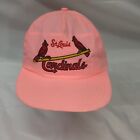 Vintage St Louis Cardinals Annco Faded Pink Trucker Cap Snapback Hat