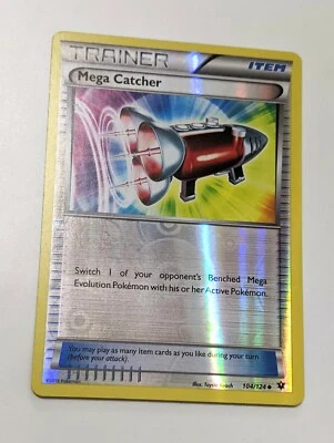 Mega Catcher - Fates Collide - 104/124 - Rev Holo - NM - Trainer - Item - Image 1 of 2