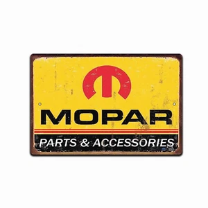 TIN SIGN Mopar Hemi Engine SIGN Rustic Retro Garage SIGN Auto Shop Sign - Picture 1 of 4