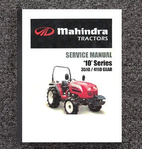 3510 4110 Tractor Service Repair Manual Fits Mahindra Tractors Gear Series 10 - Picture 1 of 21