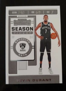 🏀2019-20 Kevin Durant Panini Contenders Basketball card 57 Brooklyn Nets - Picture 1 of 2