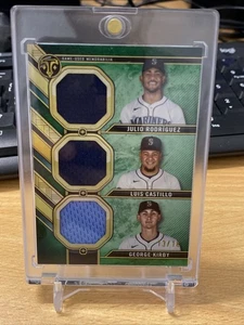 2024 Topps Triple Threads Relic Combo Rodriguez, Castillo, Kirby 13/18 Mariners - Picture 1 of 4