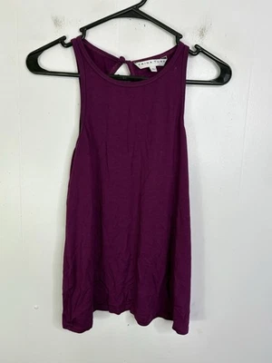 Trina Turk Top Mujer Grande Cerradura Espalda Púrpura Oscuro Sin Mangas Cápsula Foto 1 de 4