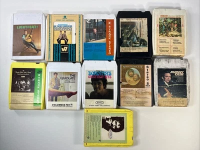 8 Track Tape Lot of 11 Crosby Stills Nash Young Simon Garfukel Cash Lightfoot - Image 1 of 4