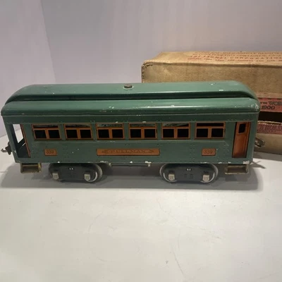 1925-32  PREWAR LIONEL STANDARD GAUGE #339 Pullman Car Green Lionel - Image 1 of 4