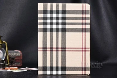 Folio Wallet Net Grid Leather Stand Smart Sleep/Wake Case Cover For Apple iPad - Image 1 of 4