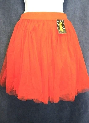 Spirit Halloween Layered Tulle Adult Skirt Size S Red - Image 1 of 4