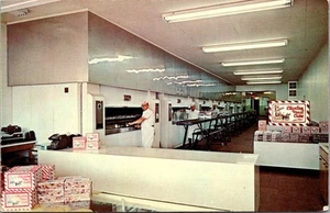 CLAXTON BAKERY interior view CLAXTON, Georgia GA Postcard - Picture 1 of 2