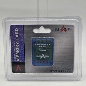 4 Mega Memory Card For PlayStation Digital Display Third Party Impact NIP - Picture 1 of 6