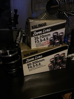 Vintage Camera Lenses Ricoh, Hoya, Promaster, Vivitar, Kalimar, Konica, Focal - Image 1 of 4