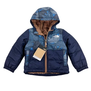 Chaqueta Chimbo Montaje Reversible The North Face Niño Pequeño Talla 2T Azul Marino Oso Camuflada Nueva con Etiquetas - Imagen 1 de 12