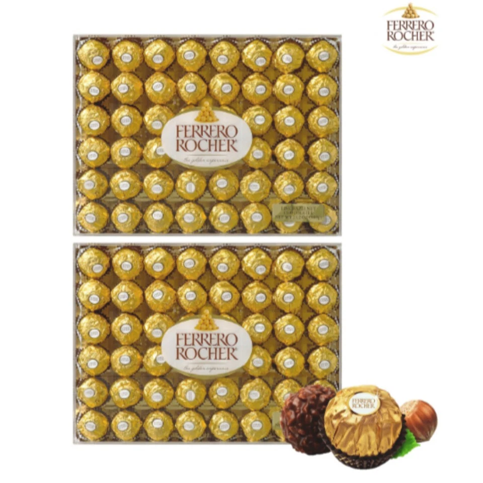 2 X Chocolates Finos de Avellana Ferrero Rocher 48 ct, 21,2 oz cada uno, Total 96 ct Foto 1 de 1