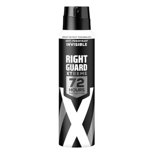 Right Guard Men Deodorant Xtreme Invisible 72 HR Anti-Perspirant Spray 6 x 150ML - Picture 1 of 5