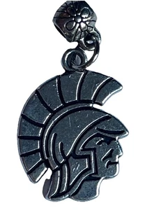 Michigan State University SPARTAN Silber Anhänger - Bild 1 von 2
