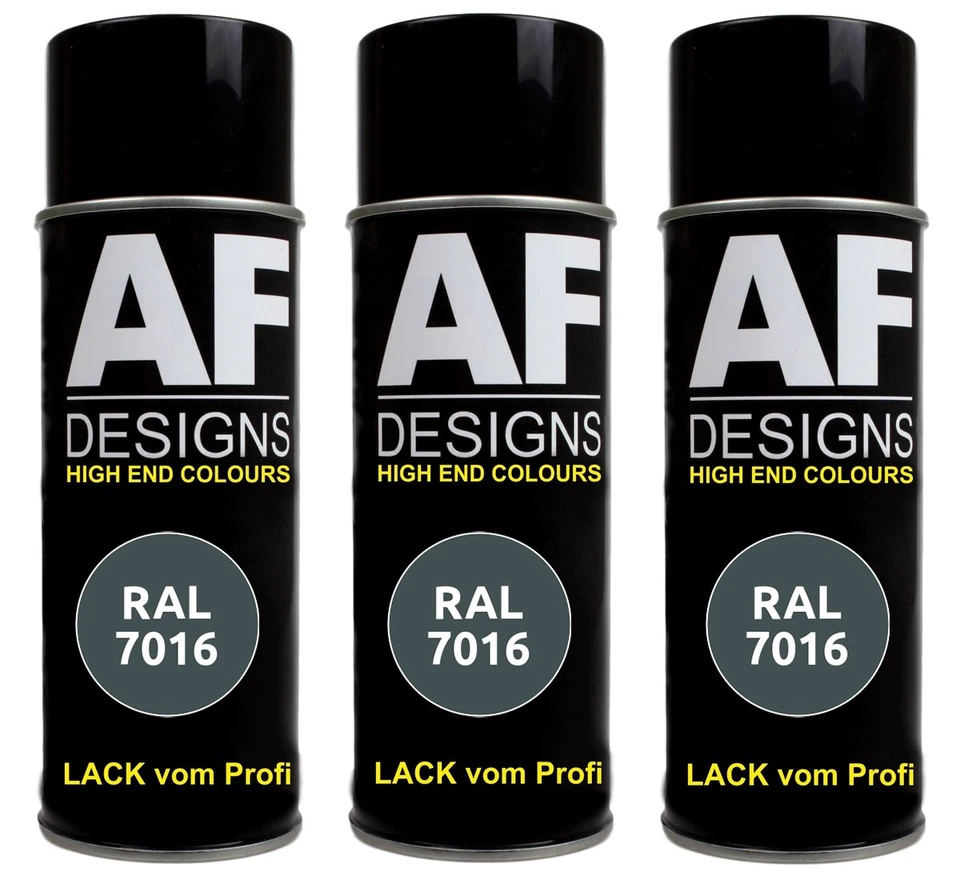 RAL7016  ANTHRAZITGRAU Lackspray Autolack 3x Sprühdose Spraydose glänzend mat - Bild 1 von 1