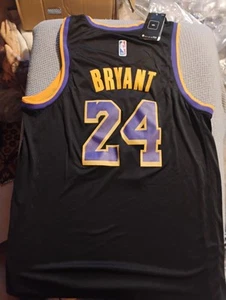 2XL Kobe Bryant #24 Black Los Angeles Lakers NBA Basketball Jersey New - Picture 1 of 2