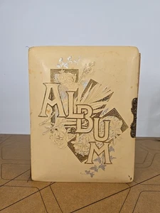 Antikes Celluloid viktorianisches Familienfotoalbum mit Kabinettkarten 1800er Foto - Bild 1 von 24