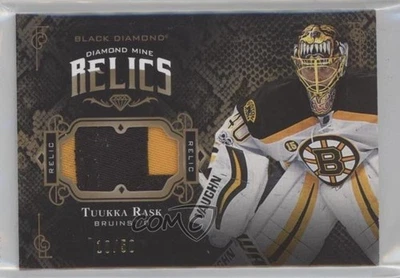 2017-18 Upper Deck Black Diamond Mine Memorabilia Prime /50 Tuukka Rask Patch - Image 1 of 2
